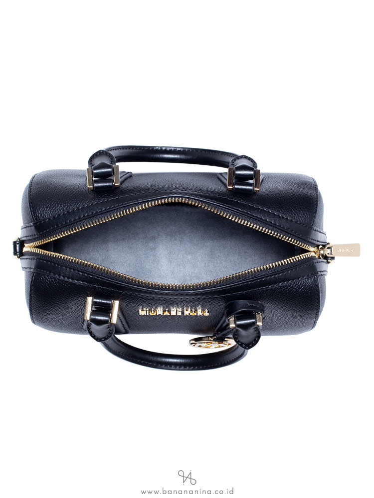 MICHAEL KORS Hayes Leather Small Duffle Black