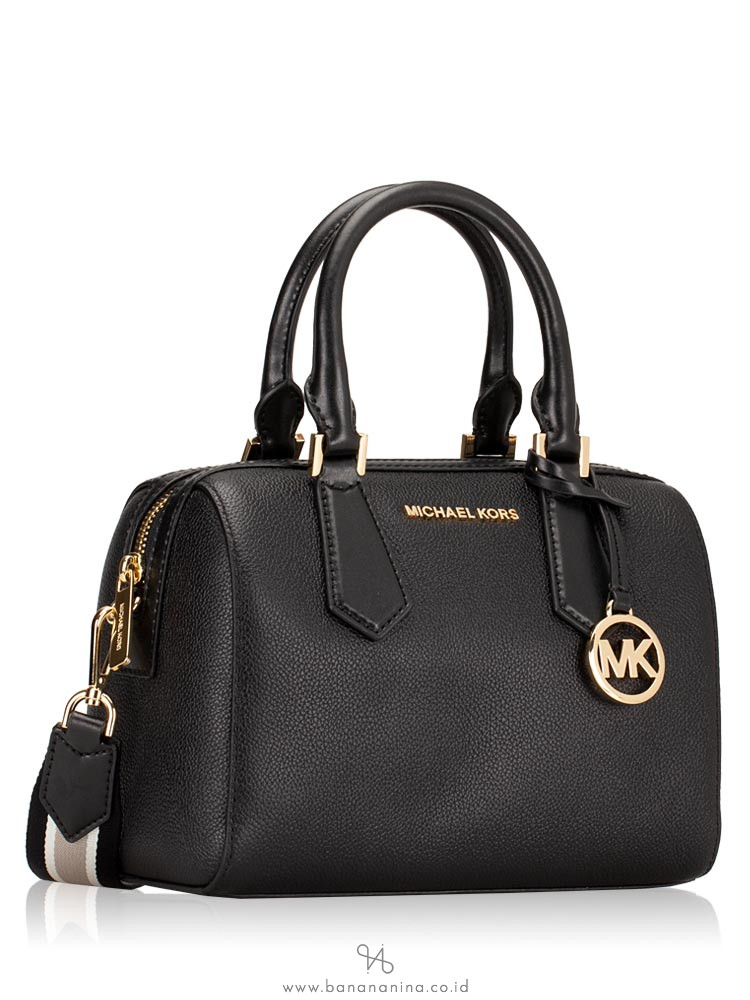MICHAEL KORS Hayes Leather Small Duffle Black