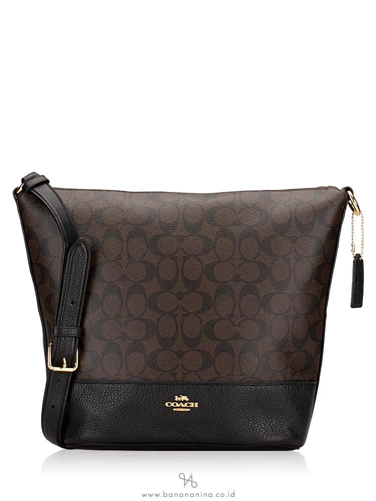 COACH 72852 Signature Paxton Duffle Brown Black