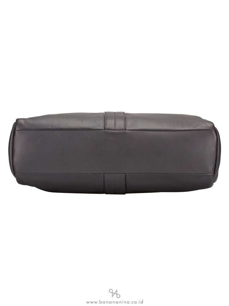 TOD'S Men Leather Briefcase Grey