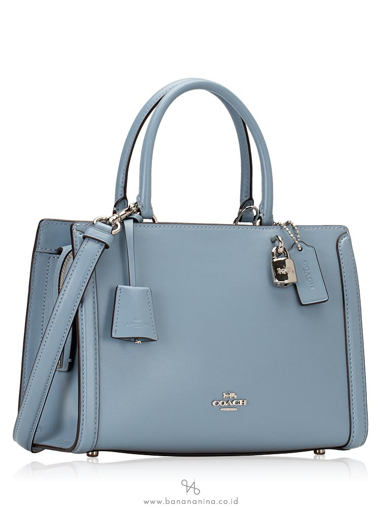 COACH 72667 Zoe Small Leather Carryall Cornflower