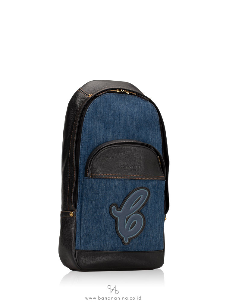 COACH Men 51220 Houston Sling Pack Denim