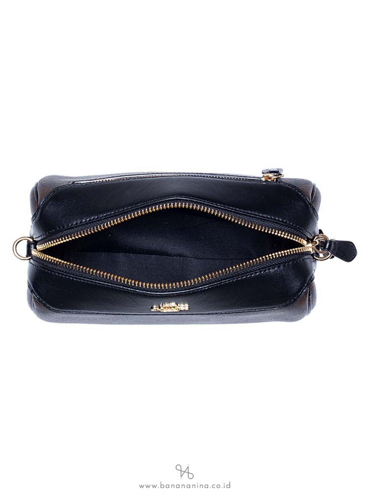 COACH 77879 Signature Bennett Crossbody Brown Black