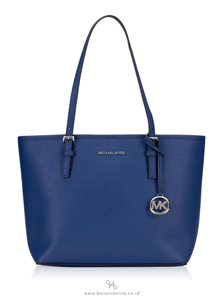 MICHAEL KORS Jet Set Travel Medium Carryall Tote Sapphire