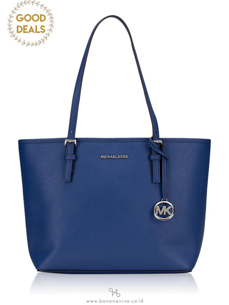 MICHAEL KORS Jet Set Travel Medium Carryall Tote Sapphire