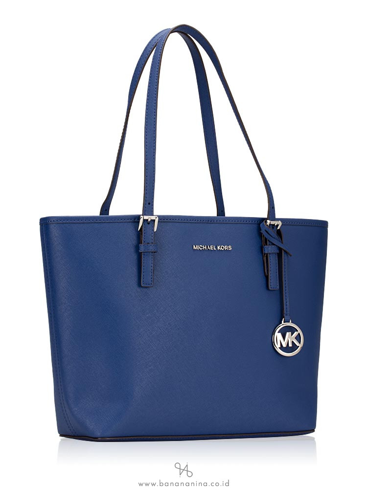 MICHAEL KORS Jet Set Travel Medium Carryall Tote Sapphire