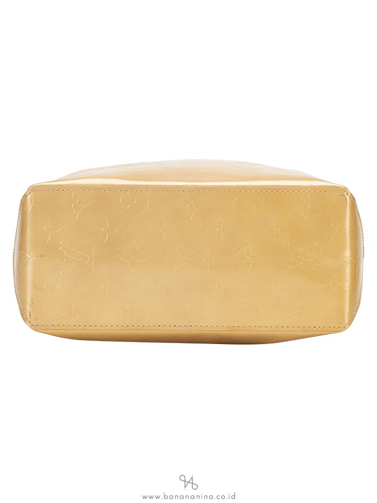 LOUIS VUITTON Monogram Vernis Noisette PM Beige