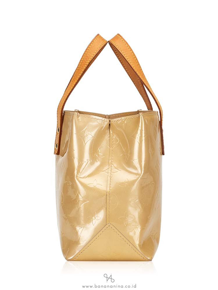 LOUIS VUITTON Monogram Vernis Noisette PM Beige