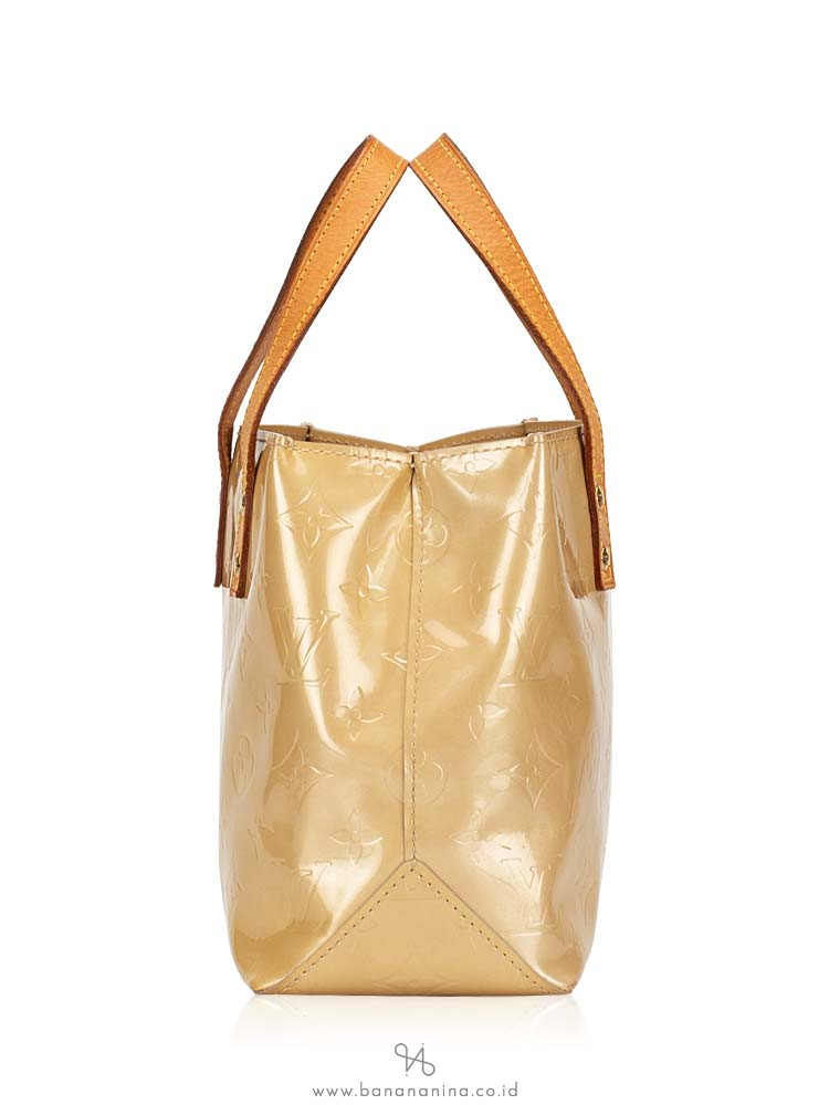 LOUIS VUITTON Monogram Vernis Noisette PM Beige