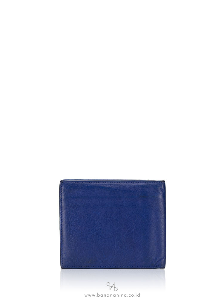 BALENCIAGA Men Classic Square Wallet Blue