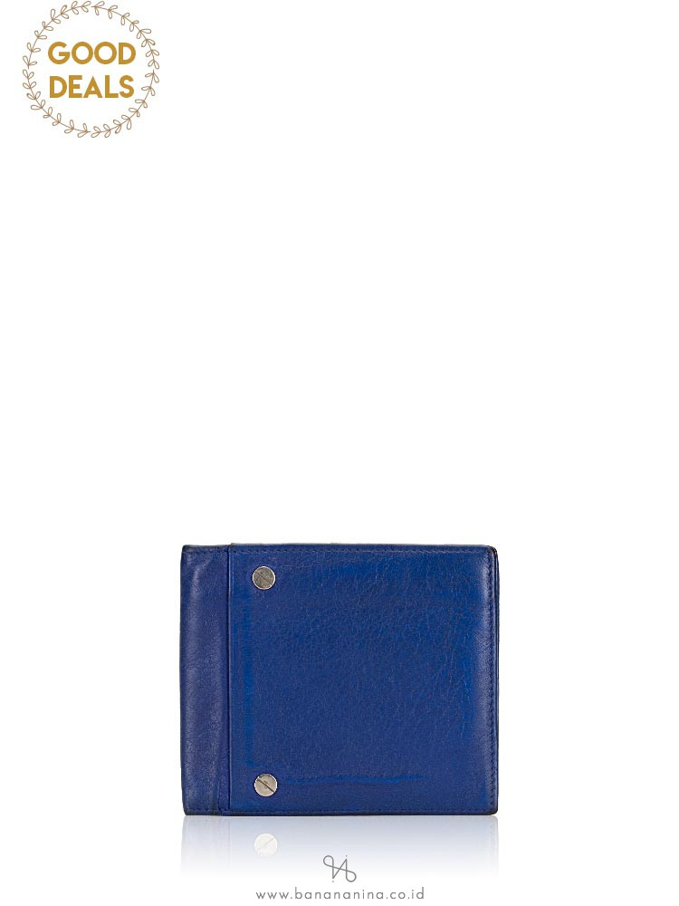 BALENCIAGA Men Classic Square Wallet Blue
