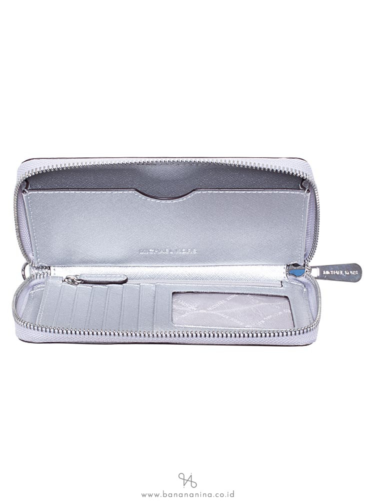 MICHAEL KORS Giftables Jet Set Metallic Large Phone Case Silver