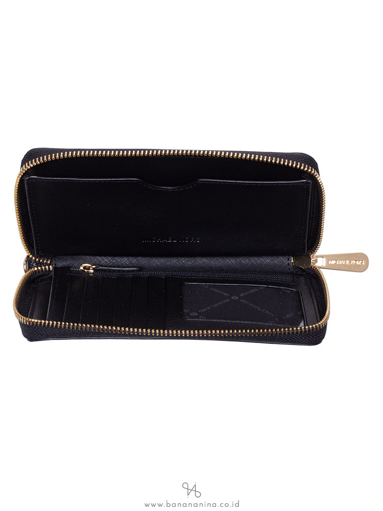 MICHAEL KORS Giftables Jet Set Metallic Large Phone Case Black