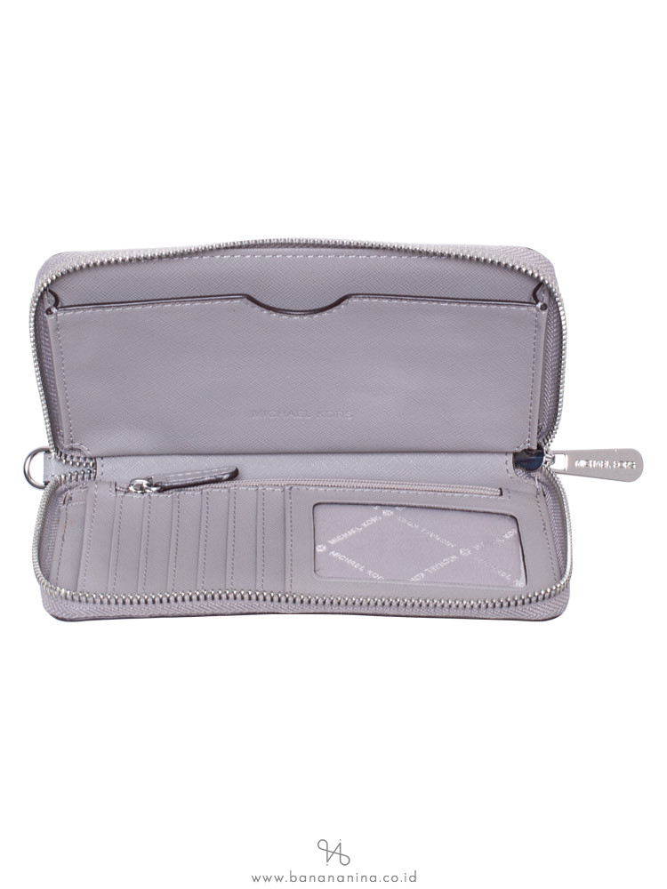 MICHAEL KORS Giftables Heart Stud Large Multifunction Wallet Ash Grey