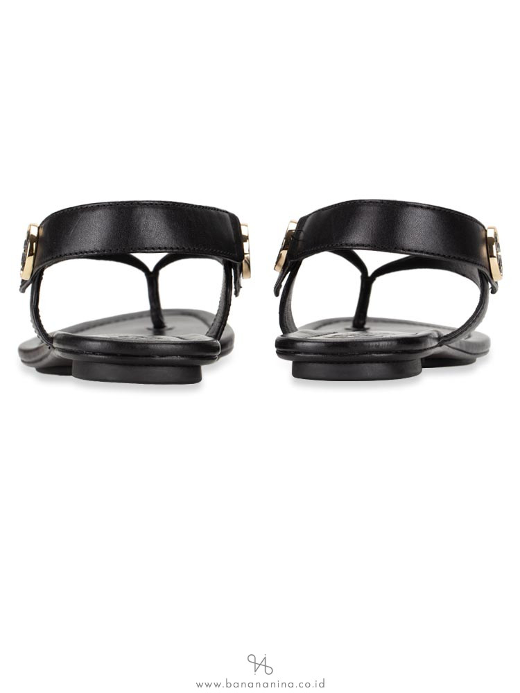 TORY BURCH Minnie Travel Sandal Black Sz 7.5