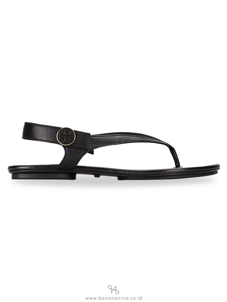 TORY BURCH Minnie Travel Sandal Black Sz 7.5