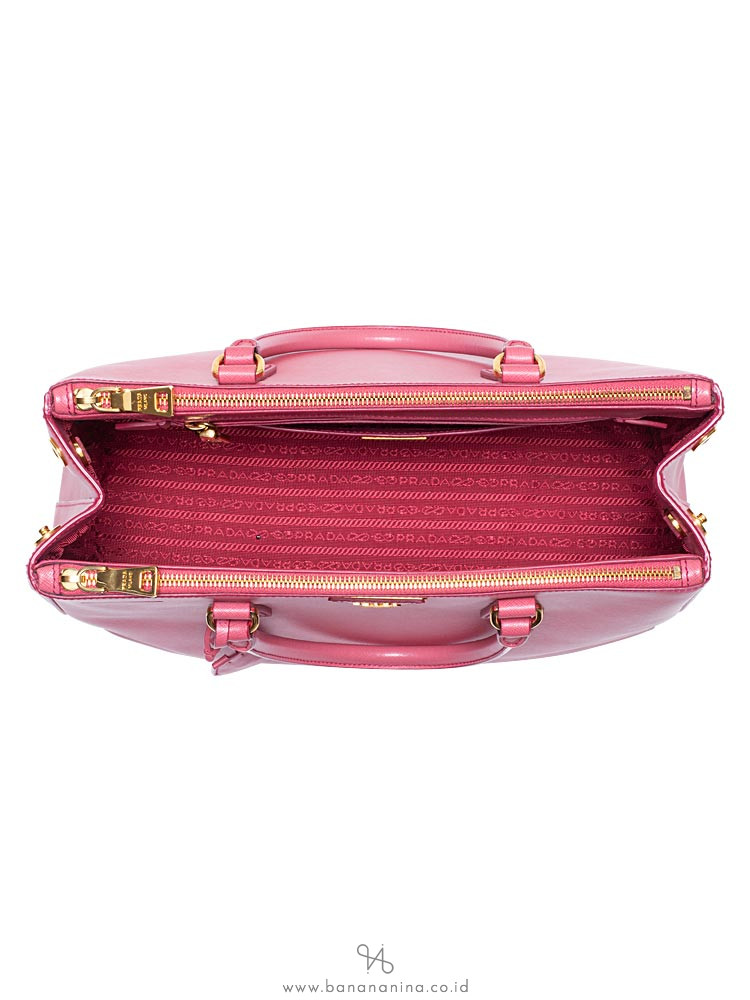 PRADA BN2274 Saffiano Lux Double Zip Tote Tamaris