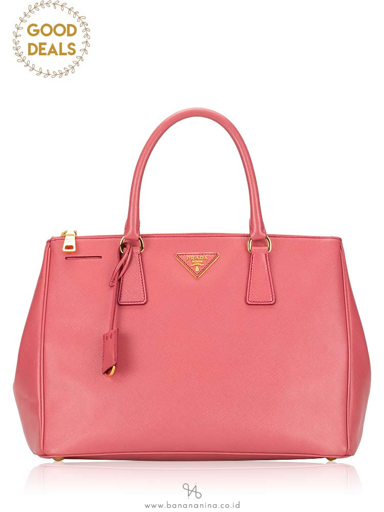 PRADA BN2274 Saffiano Lux Double Zip Tote Tamaris