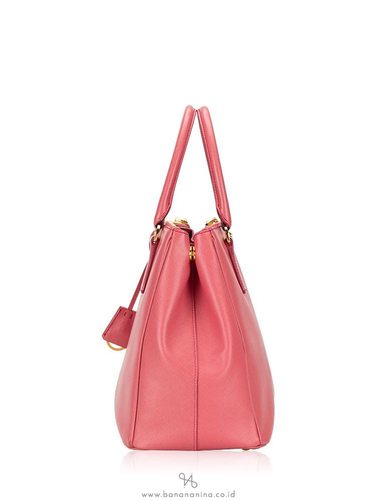 PRADA BN2274 Saffiano Lux Double Zip Tote Tamaris