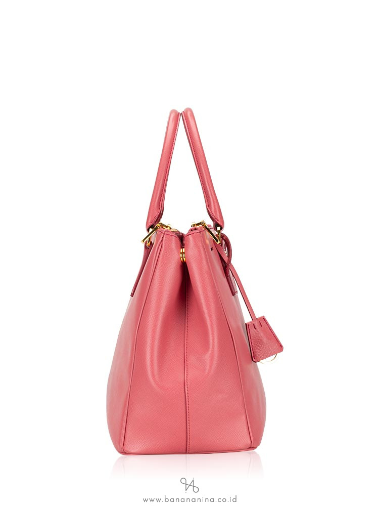 PRADA BN2274 Saffiano Lux Double Zip Tote Tamaris