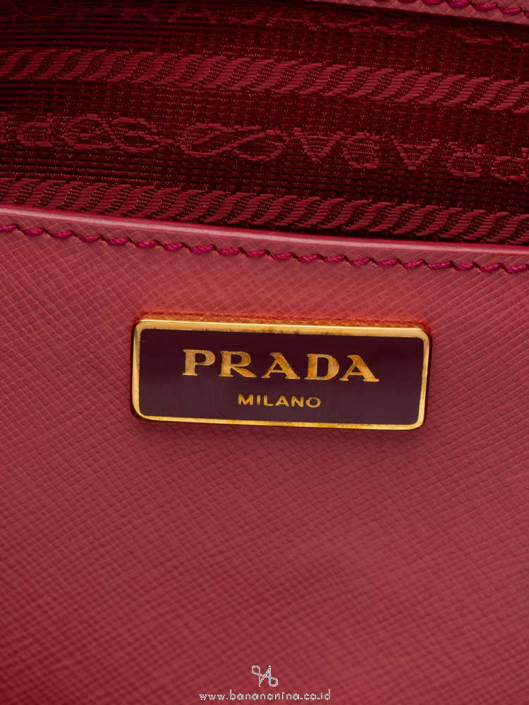 PRADA BN2274 Saffiano Lux Double Zip Tote Tamaris