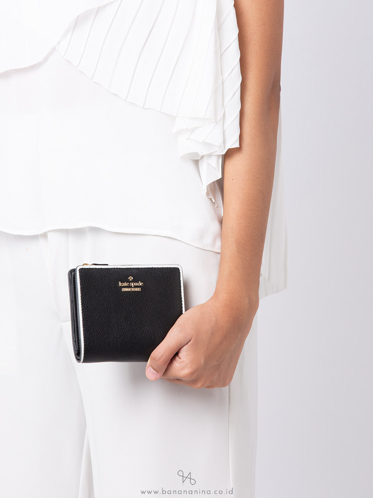 KATE SPADE Patterson Drive Painted Edge Small Shawn Black White