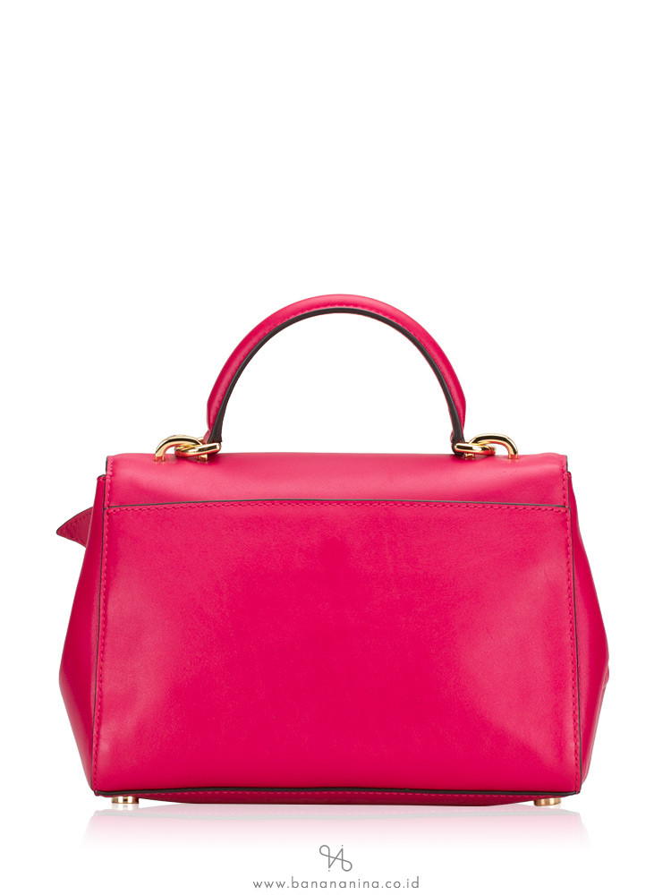 MICHAEL KORS Ava Small Soft Leather Top Handle Satchel Ultra Pink