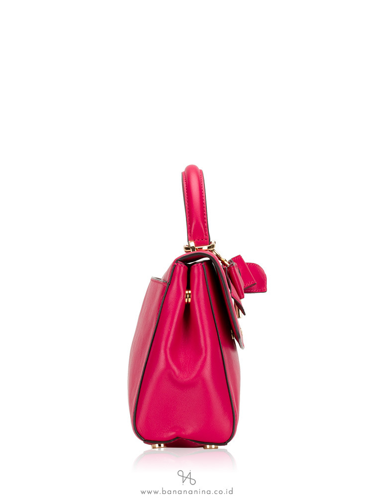 MICHAEL KORS Ava Small Soft Leather Top Handle Satchel Ultra Pink
