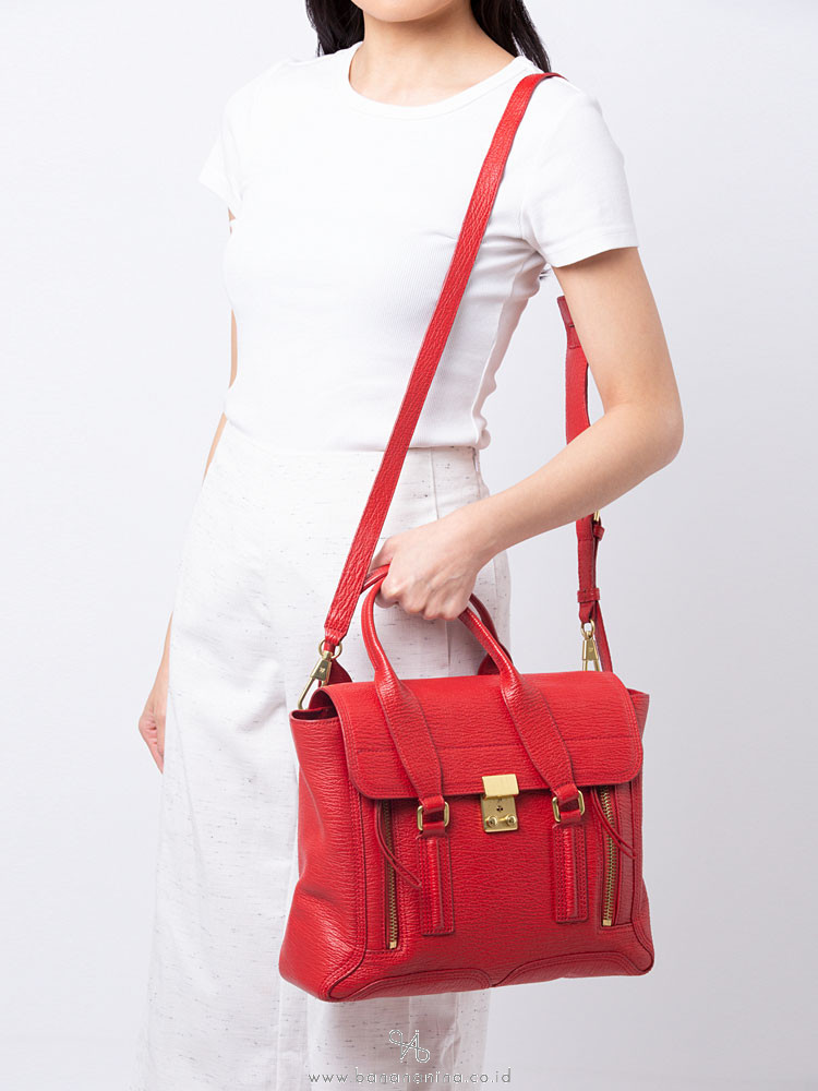 PHILLIP LIM Pashli Medium Satchel Red