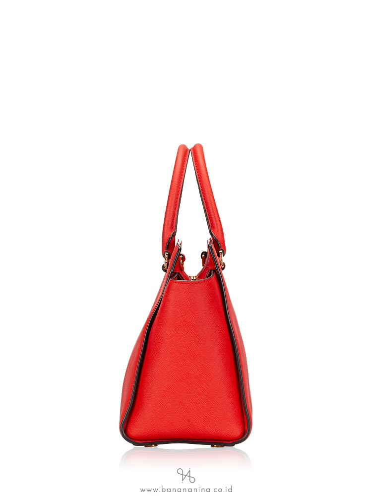 MICHAEL KORS Selma Large Saffiano Satchel Mandarin