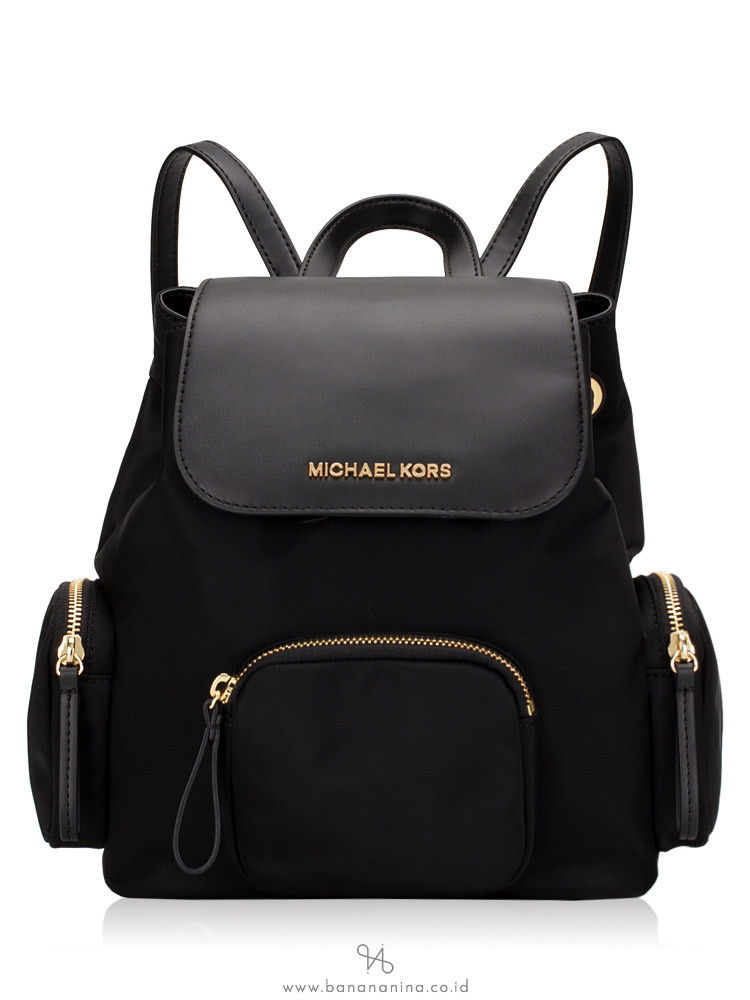 MICHAEL KORS Abbey Nylon Medium Cargo Backpack Black