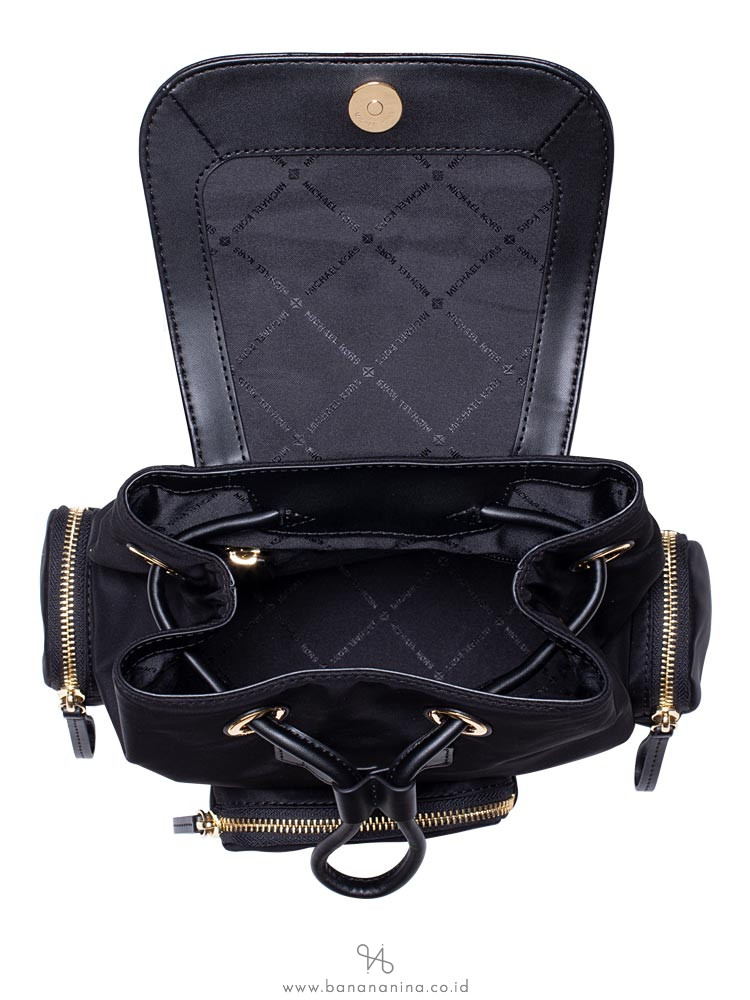 MICHAEL KORS Abbey Nylon Medium Cargo Backpack Black