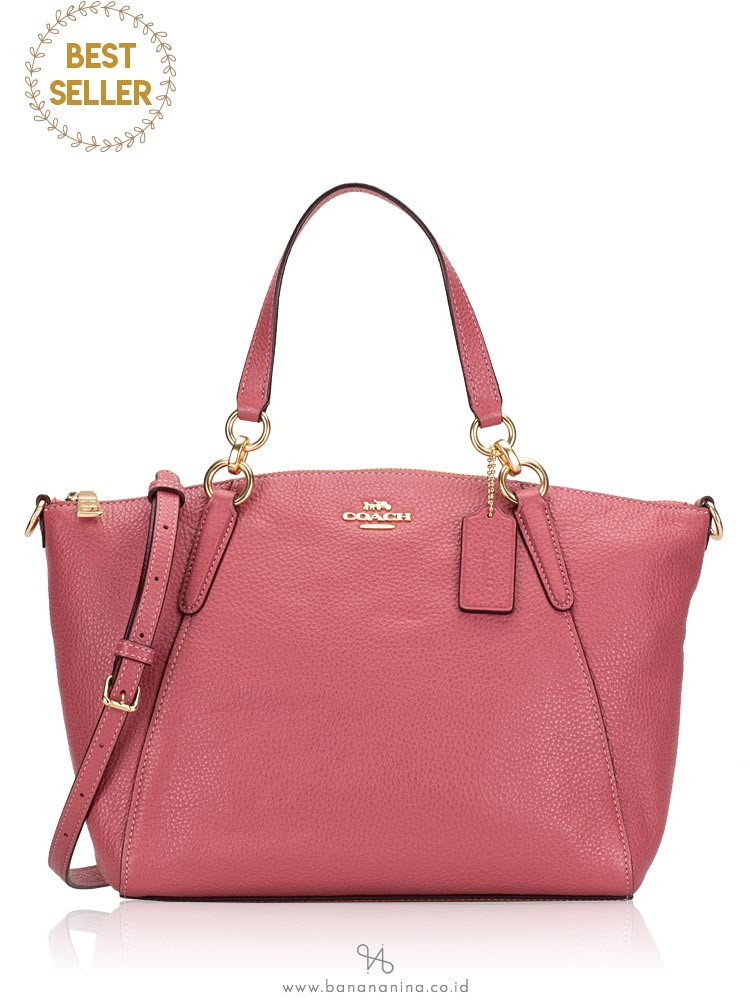 COACH 28993 Pebbled Leather Small Kelsey Rouge