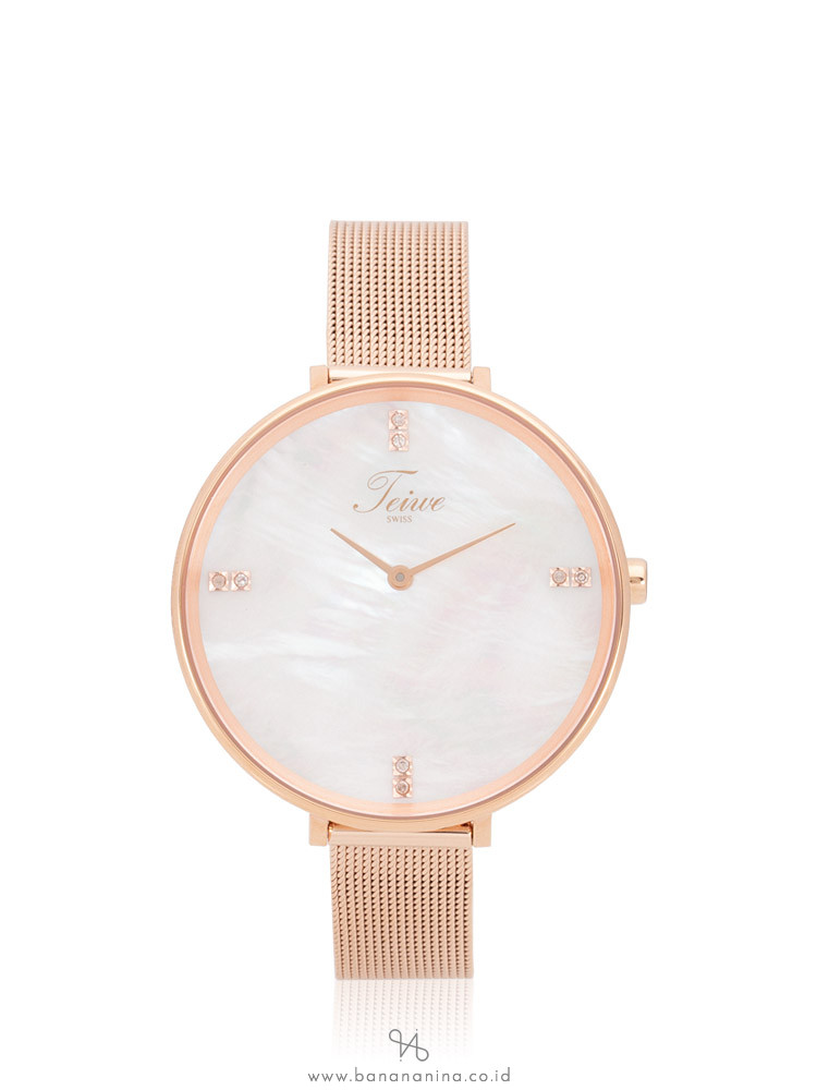 TEIWE TW99127L-B03 Stainless Mesh Strap Rosegold