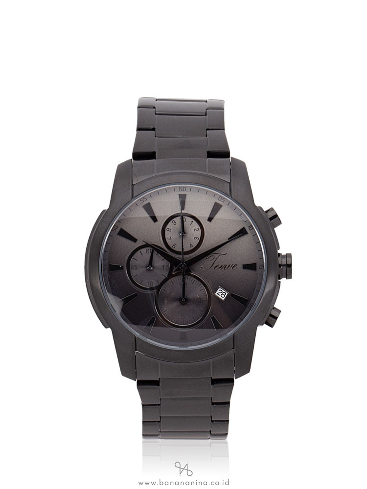 TEIWE Men TWC-18022 Chronograph Stainless Gunmetal