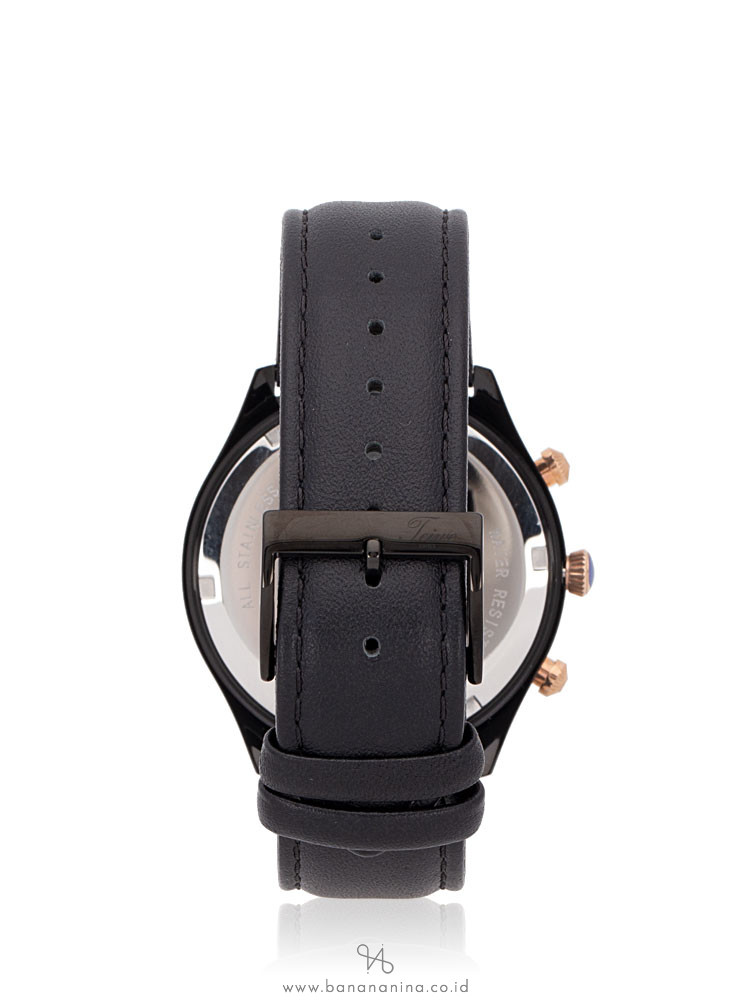 TEIWE Men TW99235G-B01 Gent Leather Strap Black
