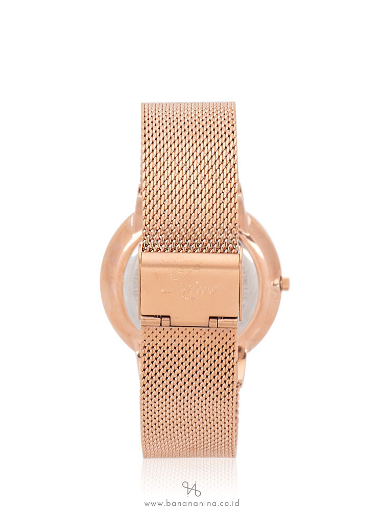 TEIWE 99100G-B04 Lmour Stainless Mesh Strap Rosegold