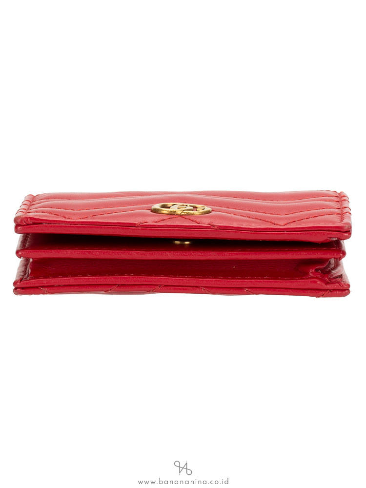 GUCCI GG Marmont Mini Wallet Red