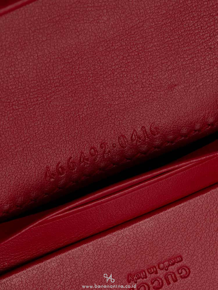 GUCCI GG Marmont Mini Wallet Red