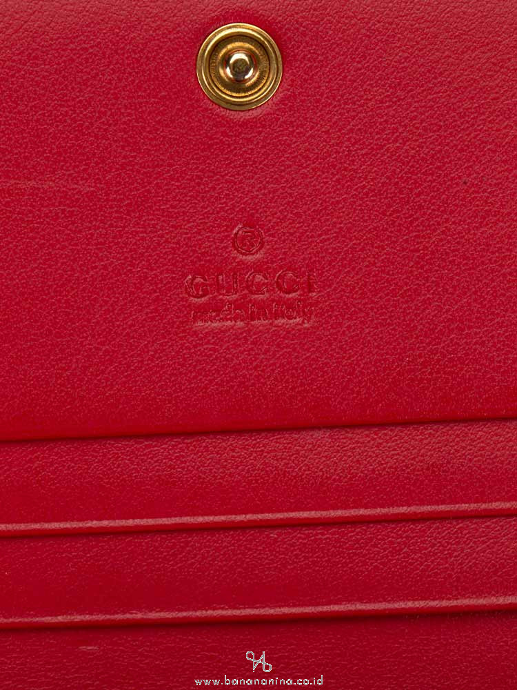 GUCCI GG Marmont Mini Wallet Red