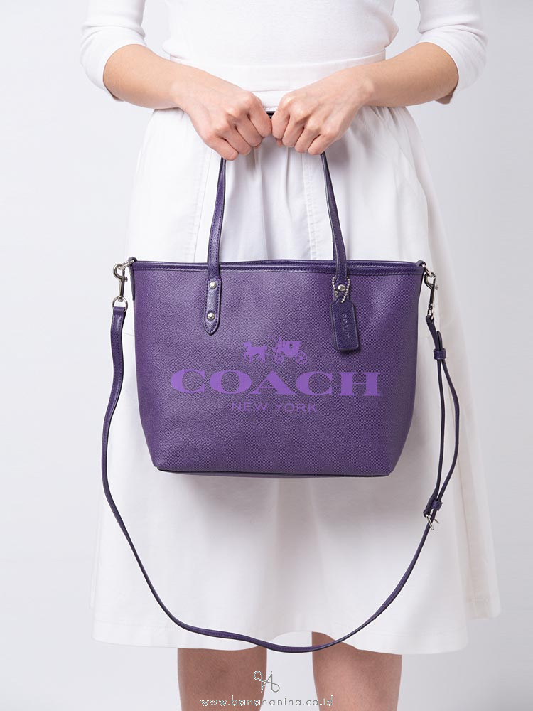 COACH 36588 Small Metro Tote Purple Iris