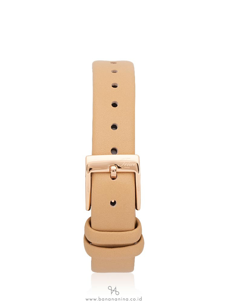TEIWE TW99127L-B02 Leather Strap Beige