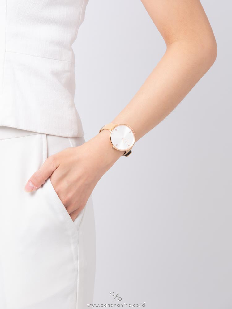 TEIWE TW99127L-B02 Leather Strap Beige