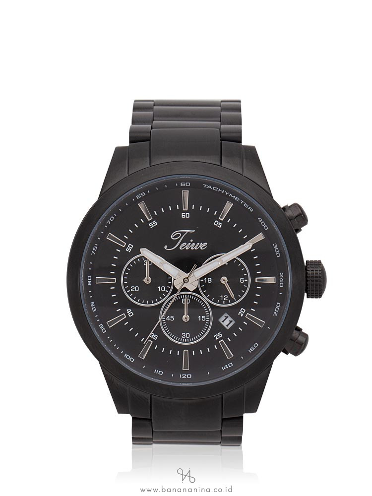 TEIWE Men TWC-18013 Gent Chronograph Stainless Black