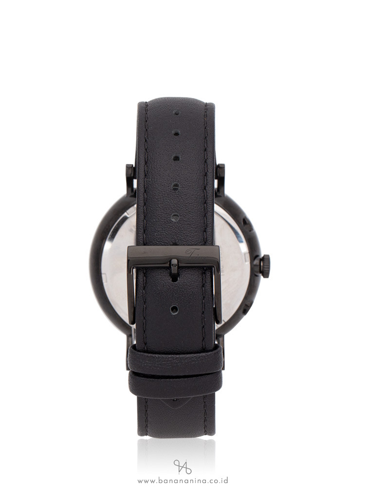 TEIWE Men TWC-19012 Leather Strap Black