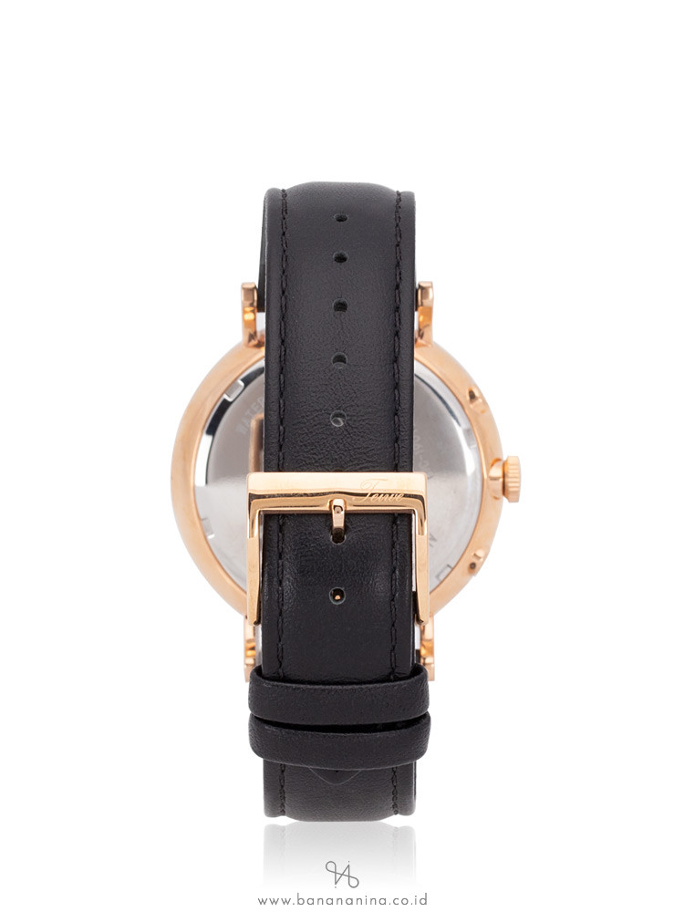 TEIWE Men TWC-19011 Leather Strap Black