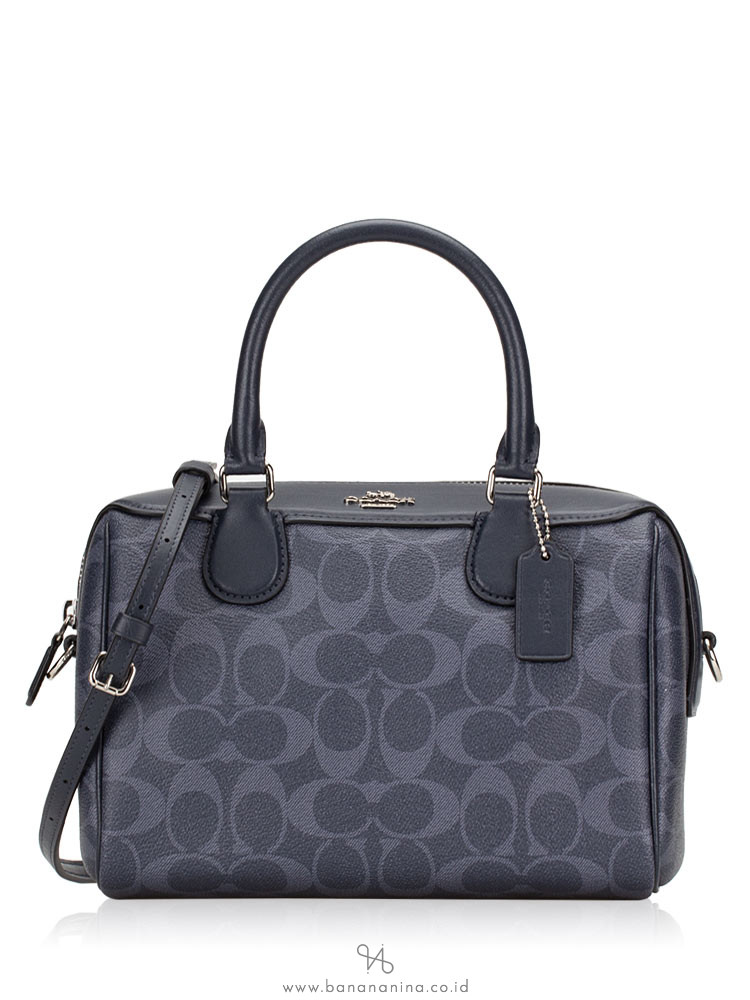 COACH 78263 Signature Mini Bennett Satchel Denim Multi