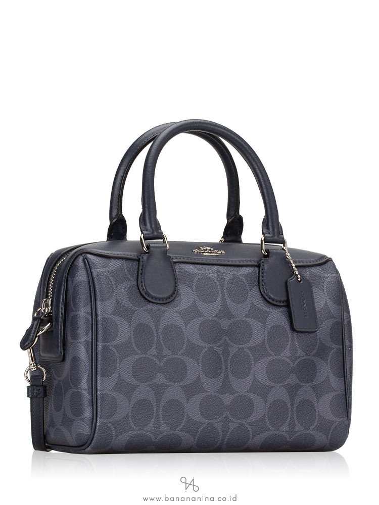 COACH 78263 Signature Mini Bennett Satchel Denim Multi