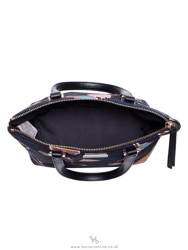 KATE SPADE Dawn Paper Rose Insulated Tote Black Multi