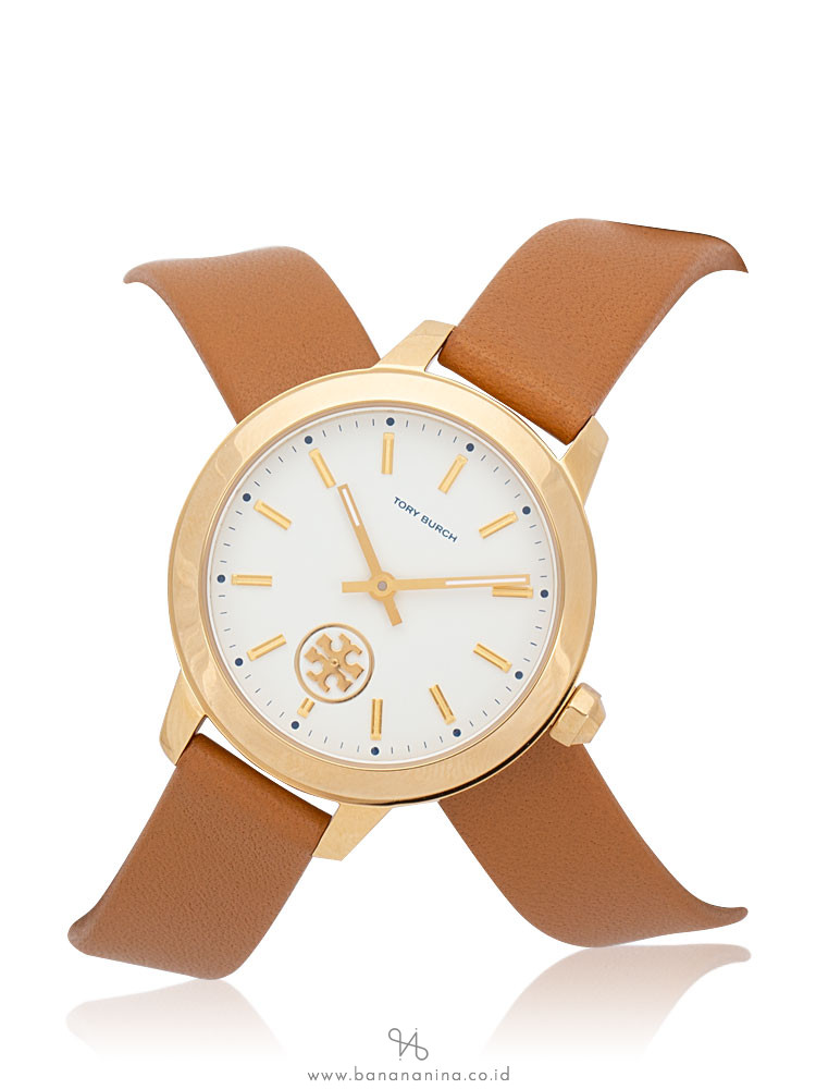 TORY BURCH TBW1304 Collins Leather Strap Tan